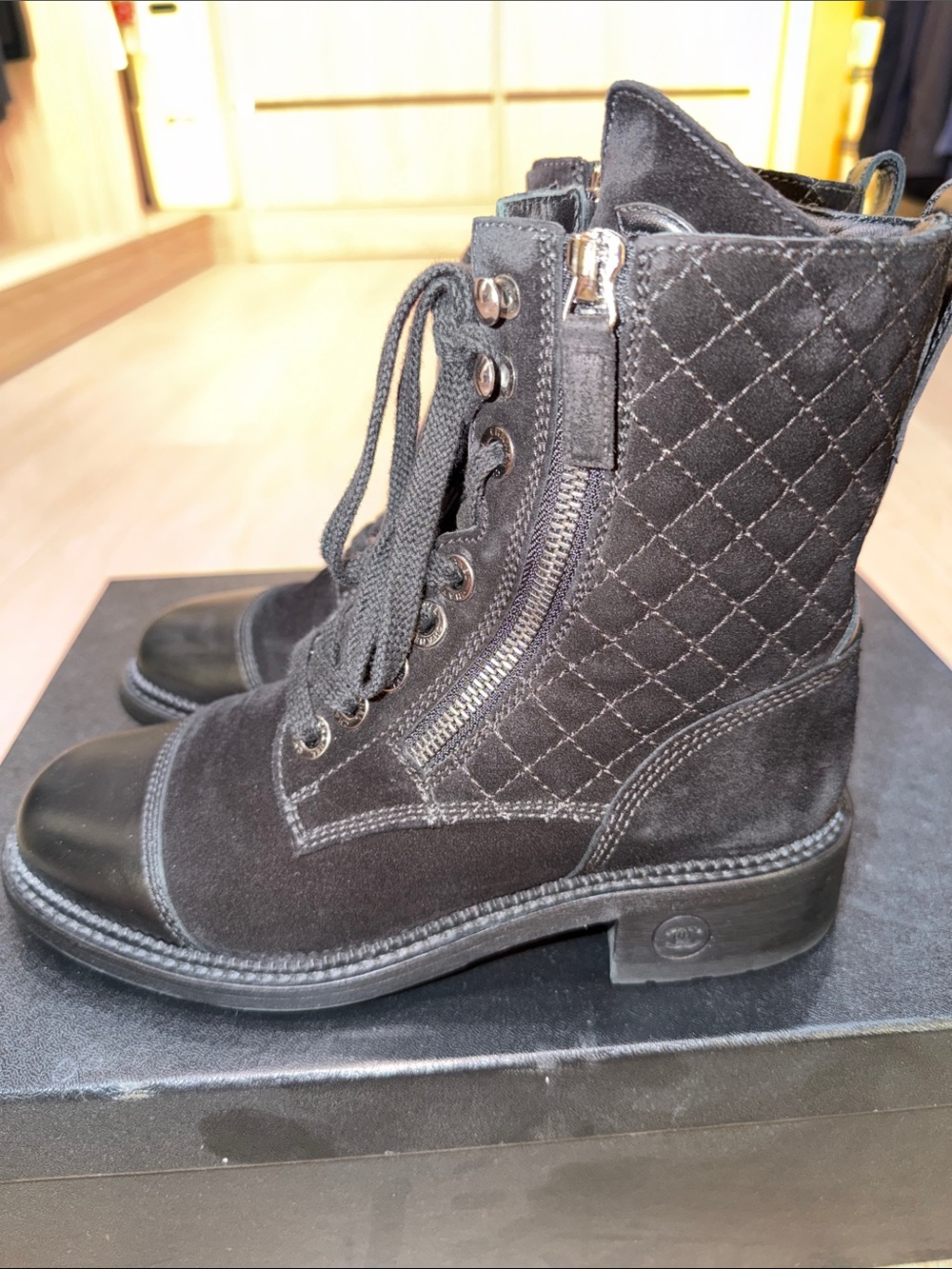 Chanel suede leather boots - Picture 12 of 13